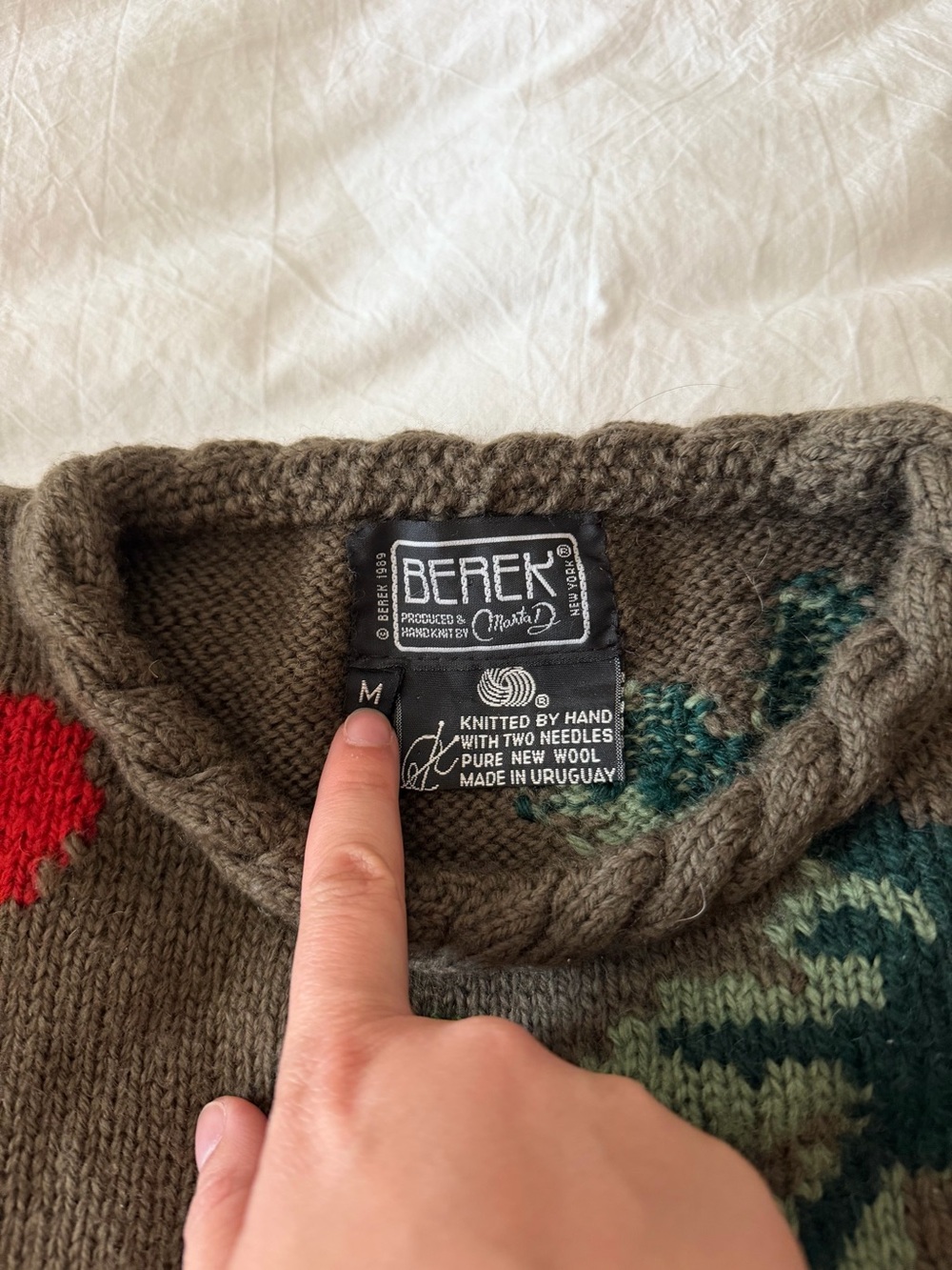 Vintage Berek hand knitted cornucopia Sweater - Picture 11 of 12